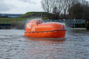 Clyde Training Solutions Instructors operate Survival Craft
